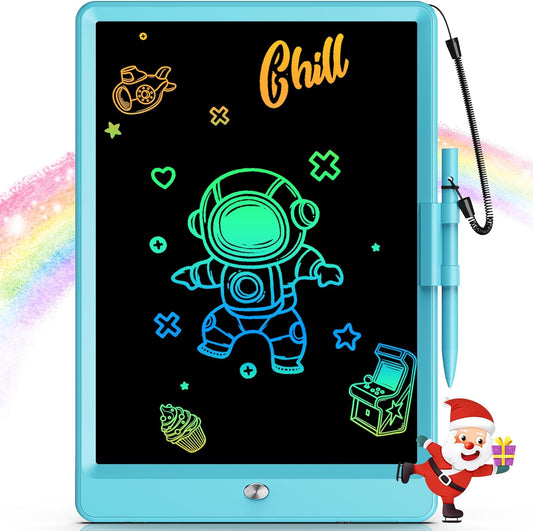 Interactive LCD Writing Tablet for Kids - 10-Inch Doodle Board, Perfect Educational Gift for Ages 3-8 (Blue)