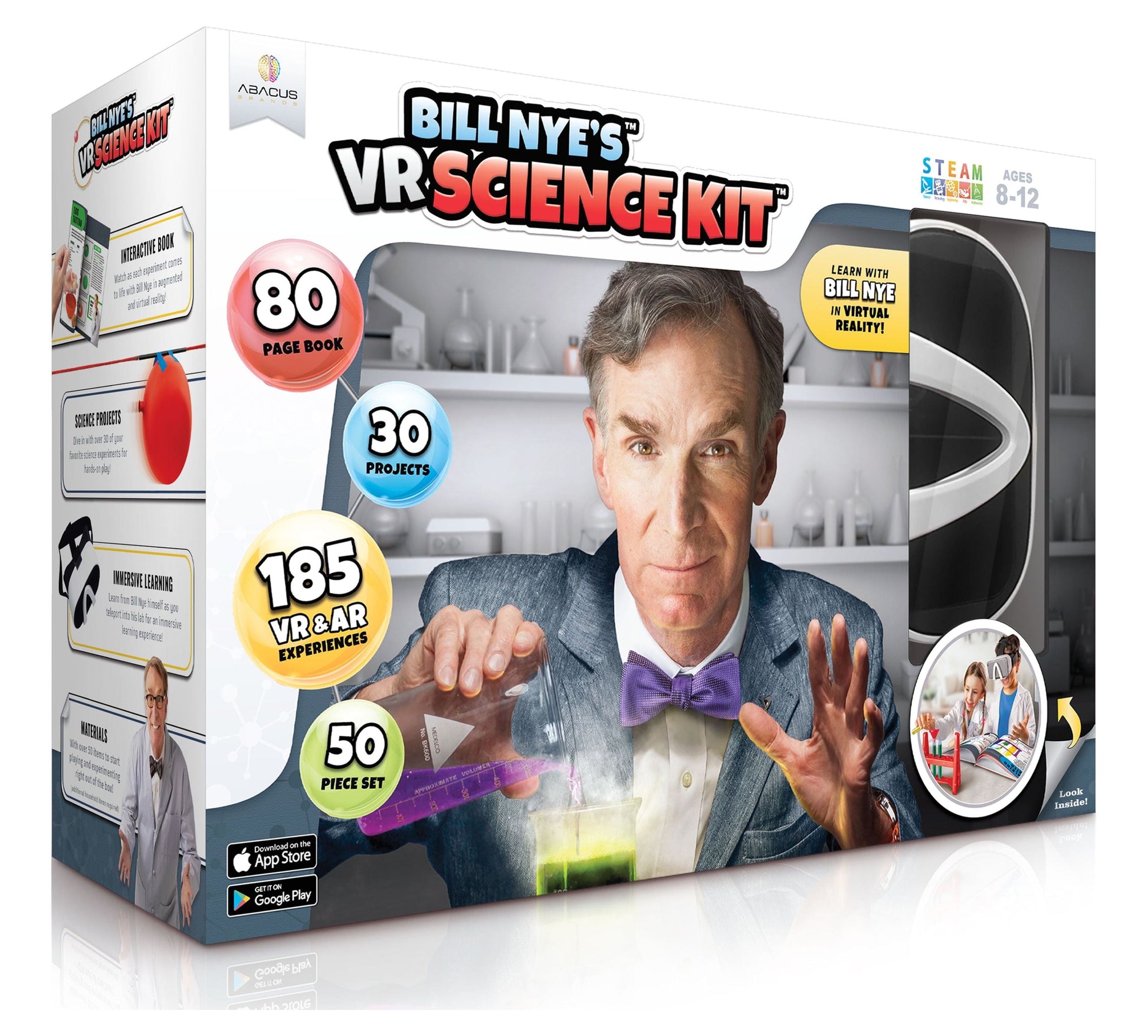 Bill Nye VR Science Lab Kit, 50 Pieces