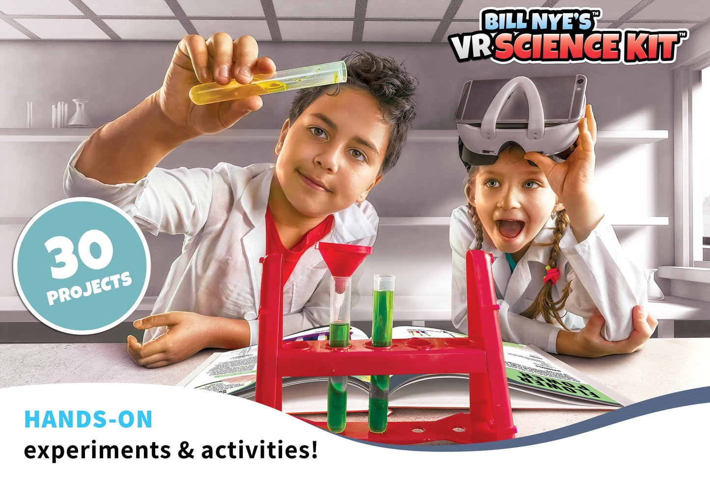 Bill Nye VR Science Lab Kit, 50 Pieces